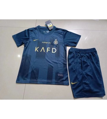 Al-Nassr Replica Away Stadium Kit for Kids 2023-24 Short Sleeve (+ pants)